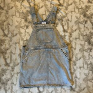 Storia Light Blue Denim Overall Skirt